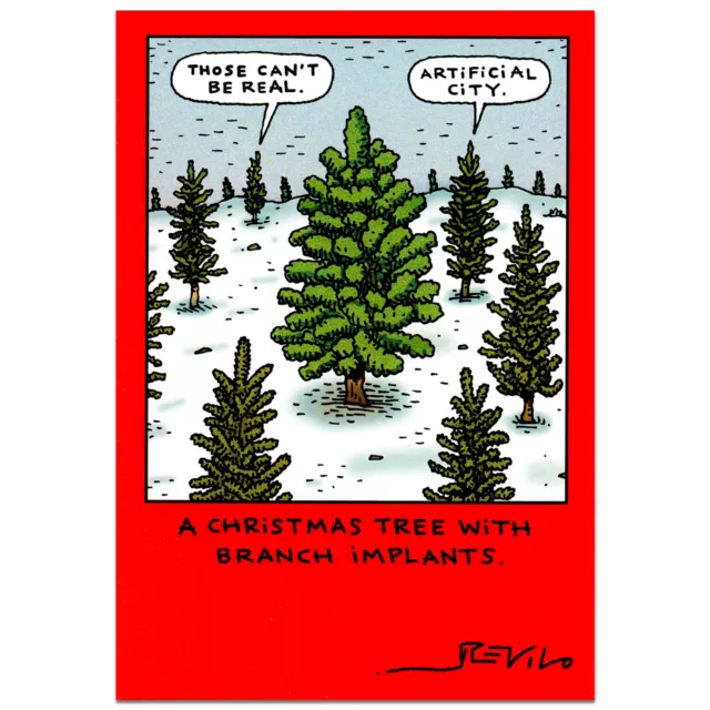 HAPPY HOLIDAYS Card, by American Greetings, Branch Implants, Shoebox + Envelope