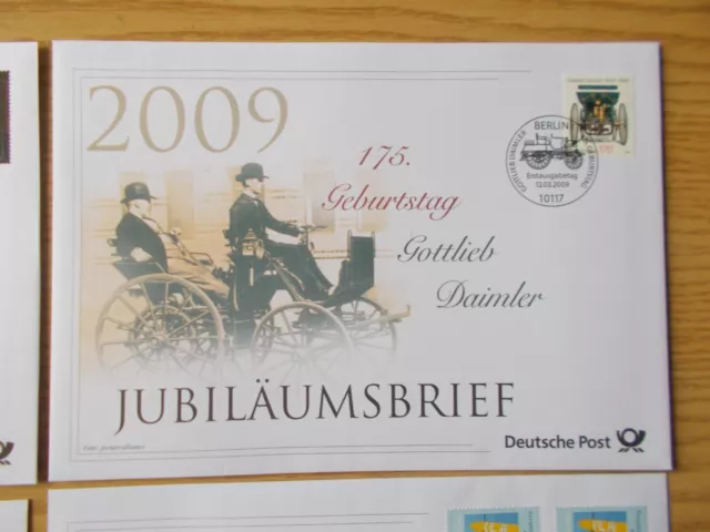 Fünf Jubiläumsbriefe, Jahrgang 2009 komplett, Erstausgaben mit Inhalt 3