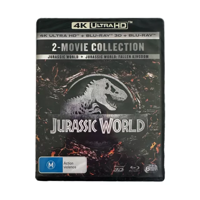 Brand New Jurassic World and Fallen Kingdom. 4K Ultra HD/Blu-ray 3D 6 Disc Set.