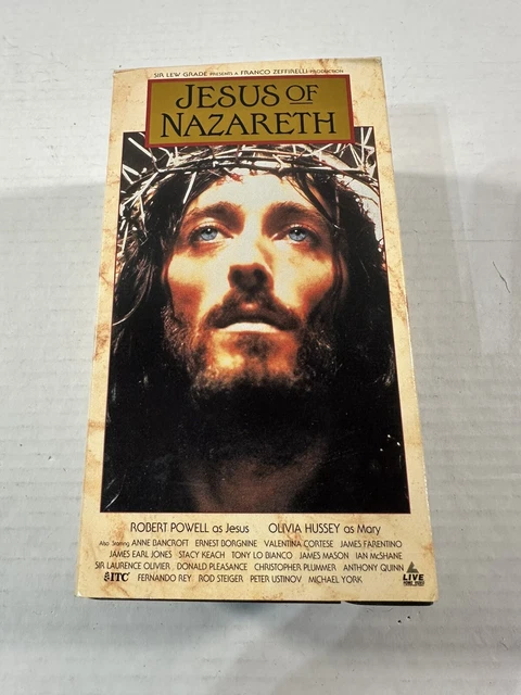 JESUS OF NAZARETH - VHS Video Tape - 3 Tape Set - Robert Powell Olivia ...