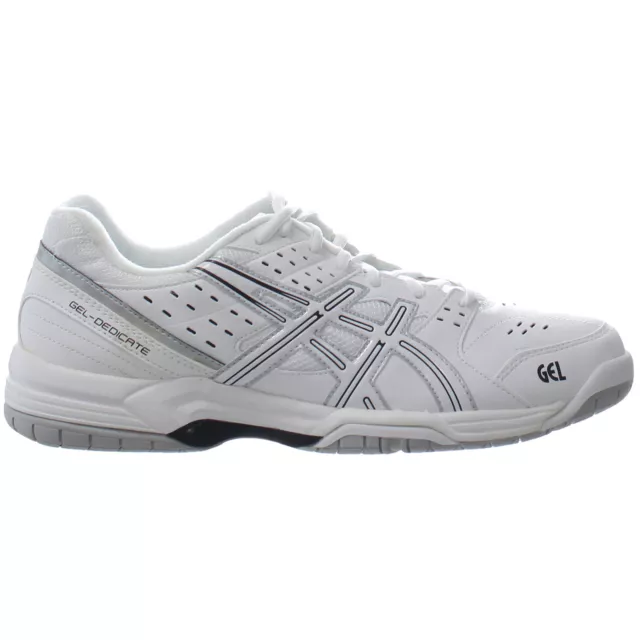 Asics Gel-Dedicate 3 Lace-Up White Synthetic Mens Trainers E309Y_0193