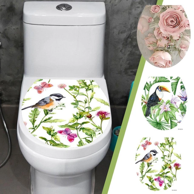 Design misti WC coperchio padella piedistallo adesivo adesivi WC cassettiera L3V1