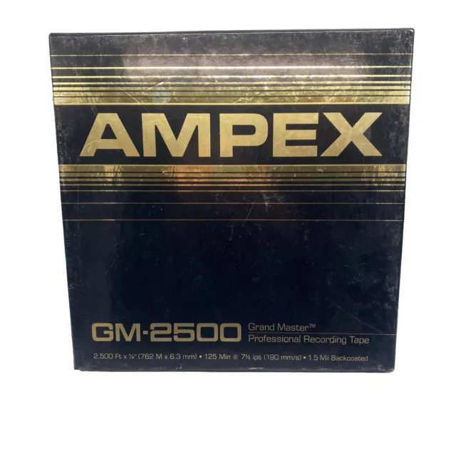 AMPEX GM-2500 REEL to Reel Tape w/ Box (not full) Used, Sold as