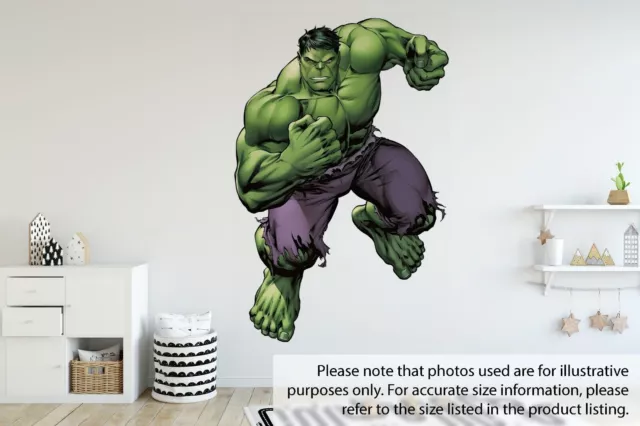 Hulk Marvel Avengers 3d View Wall Sticker Removable Children Bedroom Vinyl Art