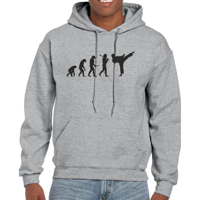 Martial Arts Evolution Hoodie Sweatshirt Karate Taekwondo Aikido Self Defense