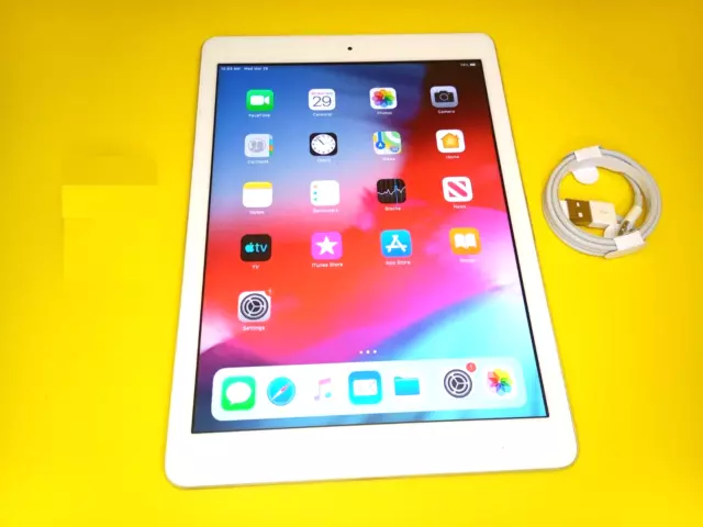 Apple Ipad Air 1St Gen Generation A1474 Tablet Tab Silver 9.7" Wifi 16Gb Ios