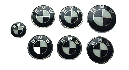 Lot De 4 Emblèmes Centre De Roue BMW 64,5 Mm OEM - Compatible E46 E60 E90 E92 Et Plus
