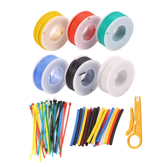 22AWG Electronic Wire Kit, Wire Hook Wire Kit Flexible Silicone Wire Vo S8B5