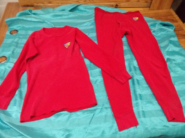 VTG Winston Cigarette Brand RED Thermal Long John Underwear Sz XL