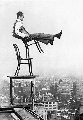 Antique Balancing Act Photo 1937b Odd Strange & Bizarre