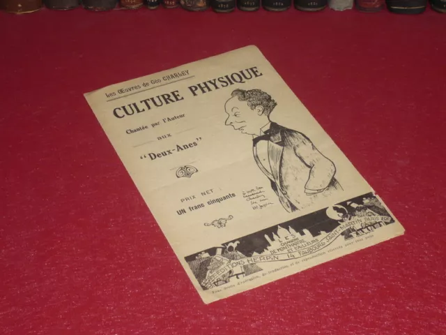 [Coll. JEAN DOMARD PIONNIERS SPORTS] GEO CHARLEY / CULTURE PHYSIQUE  Partition