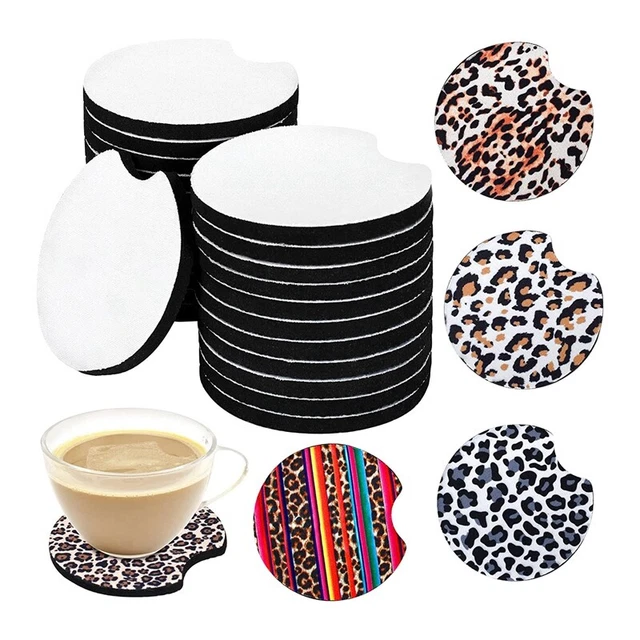 40 pieces sublimation blanks car coasters, sublimation coasters blank K7V5