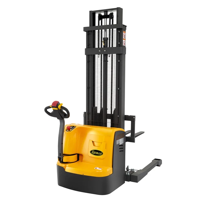 Fully Powered-Electric Straddle Walkie Stacker 3300 lbs 118" High