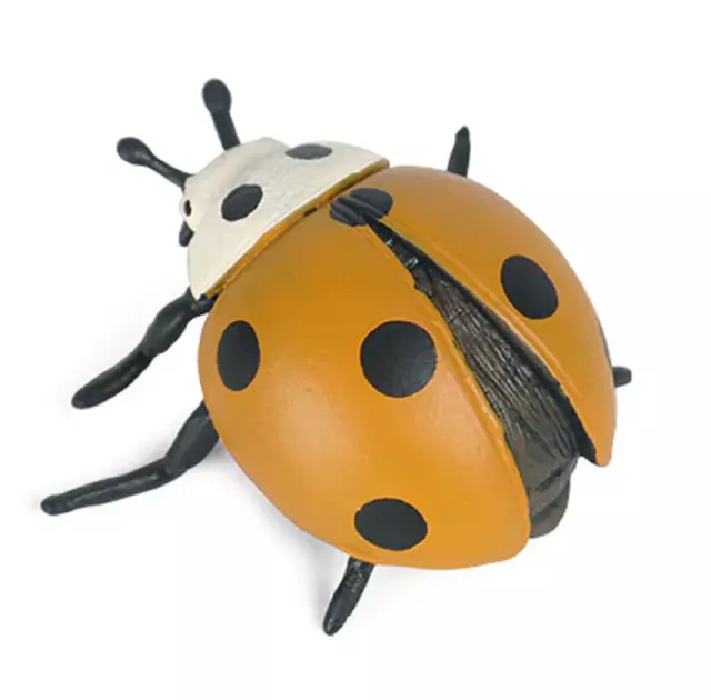 5.5cm Yellow Ladybug Insects PVC Toy Ladybird Beetle Animal Figure Kids Gift