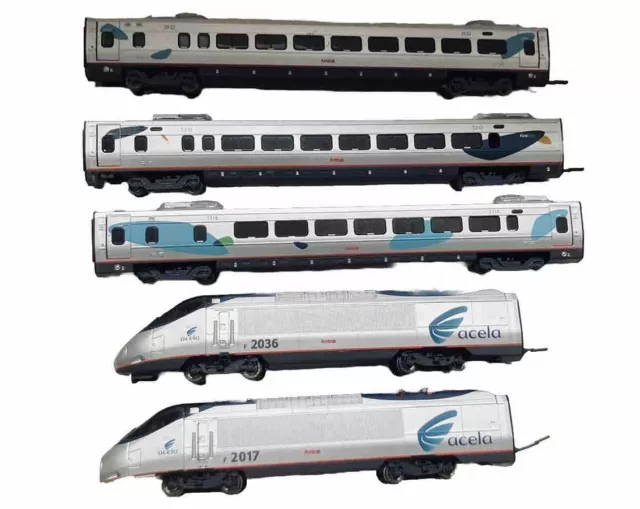 Bachmann HO Scale Acela Express Electric Train Set - No Track or Power Supply