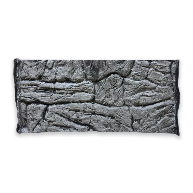 3D Aquarium Face Arrière Fin Schieferoptik Gris 60 x 30 / 57x26, 5cm Malwi Rock