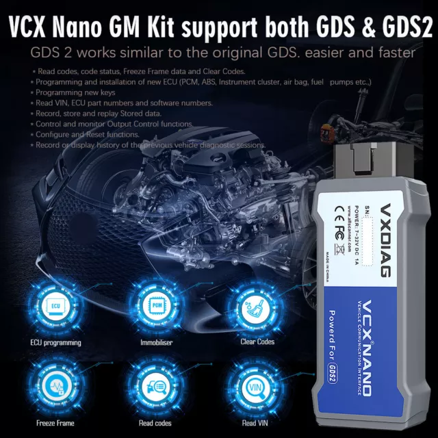 VXDIAG VCX NANO Fit For GM/OPEL ECU Prog-ramming OBD2 Diagnostic Scanner Tool 3