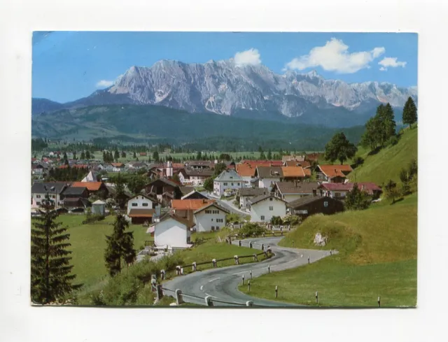 uralte AK Wallgau Bayr. Alpen mit Wetterstein 1986 //15