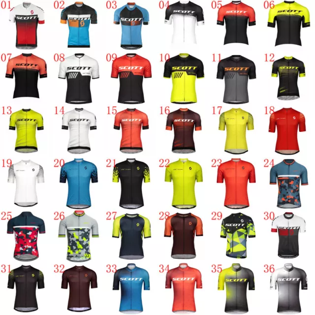 Mens Cycling Short Sleeve Jersey Summer Bicycle Tops Team Bike Shirt Racing Wear