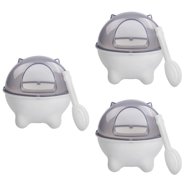 3x Baño de arena para hámsters Chinchilla Baño Casa Hámster Juguetes Baño de chinchilla