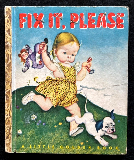 FIX IT, PLEASE vintage 1st "A" ed. Little Golden Book 32 Eloise