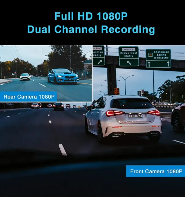 Autokamera Dashcam Vorne und Hinten A129 Duo Dual Full HD 1080P 2 Lens WiFi 2
