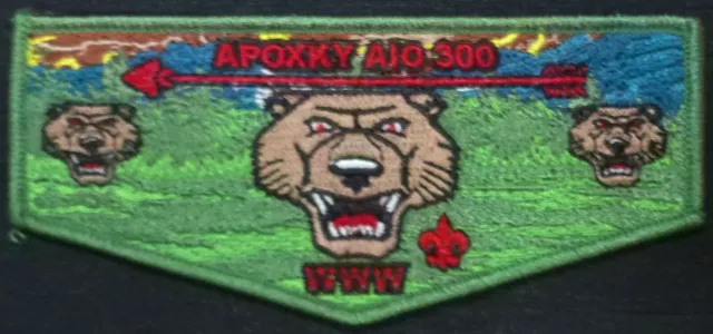Oa Order Of Arrow Apoxky Aio Lodge 300 Montana Patch 2017 Rare Chief Gift Flap! 2