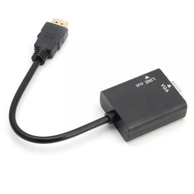 HDMI Hombre a VGA Con el adaptador audio del convertidor del cable video de HD 2
