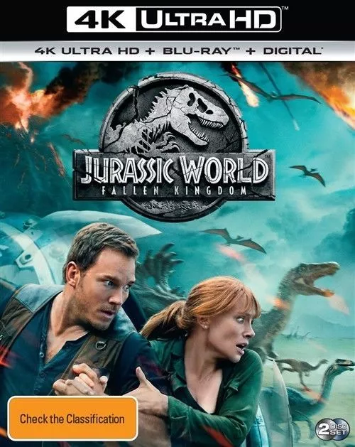 Jurassic World - Fallen Kingdom (4K and Blu-ray), Region Free and  new