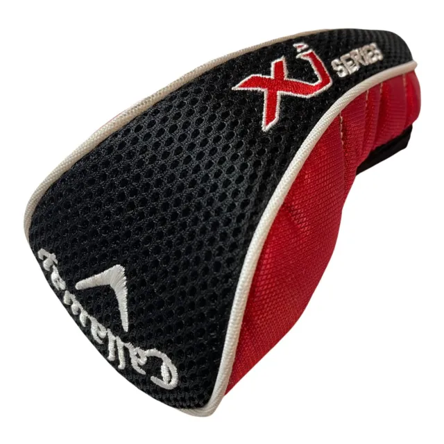 Callaway XJ Series 3 fairway wood head cover Embroider Logo Red Black USED