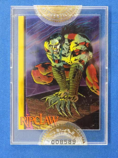 Wizard Press Series III Ripclaw Chromium Promo Card w/ COA Sealed Hard Case