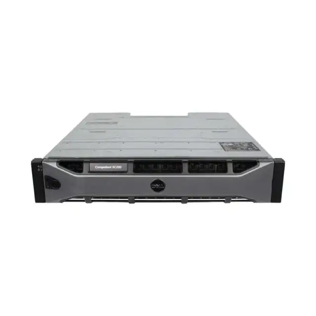Dell Compellent SC200 12*LFF Enclosure 2x6GB SAS I/O Modules w/ 2x 700w PSUs