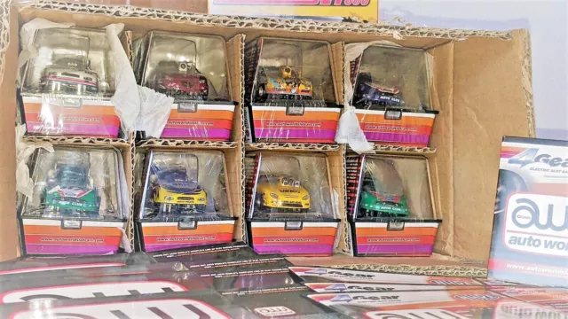 AutoWorld 4-Gear Rel. 3 NHRA "8 cars complete set" , w/paperwork, mib, banded