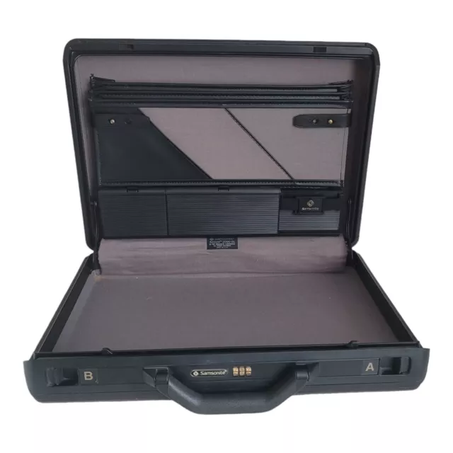 Vintage Samsonite Accord 2000 GL Brown Briefcase Hard Case 1987