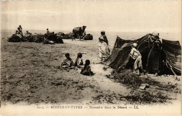 CPA AK Scenes et Types Nomades dans le Désert ALGERIA (787298)