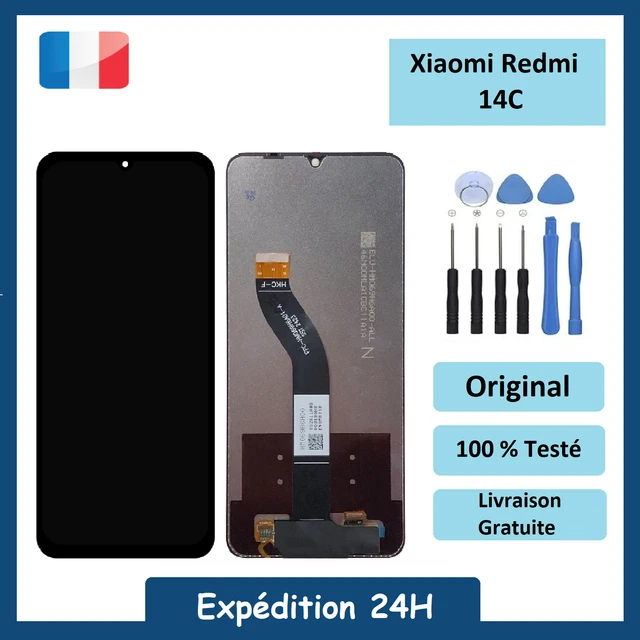 Écran LCD Tactile Original Pour Xiaomi Redmi 14C - Noir Sans Châssis - Neuf Sous Emballage - Compatible ReLife