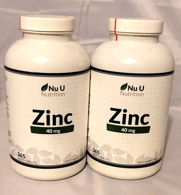 2 X ZINC Tablets High Strength 40mg not capsules 730 Tablets total £21.