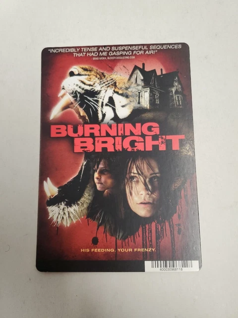 Burning Bright BLOCKBUSTER SHELF DISPLAY DVD BACKER CARD ONLY 5.5"X8"