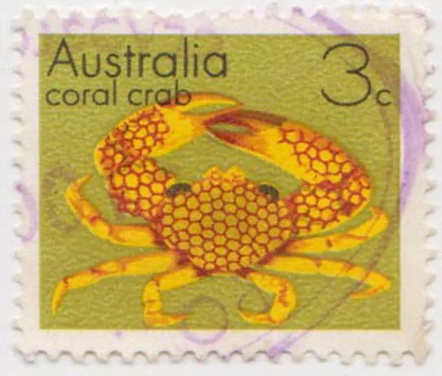 (DA1170) 1973 AU 3c coral crab (F)