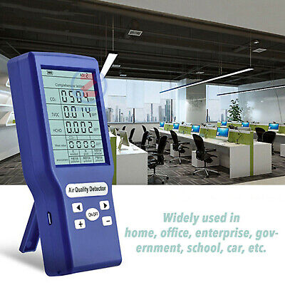 Portable co2/TVOC/HCHO DETECTOR ppm meters Gas Analyzer Air Quality Tester 2