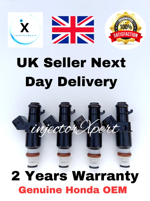 4 GENUINE HONDA OEM Fuel Injectors CIVIC 2.0L TYPE R Engine FN2, K20Z4 ...