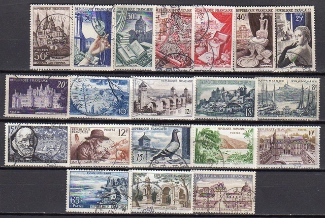 Lot de 24 timbres anciens – Série « Paix » (années 1930) - Collection
