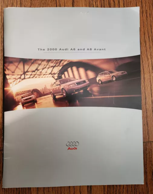 2000 AUDI A6 and A6 AVANT SALES BROCHURE CATALOG ~ 47 PAGES ~ 8.5" X 11"