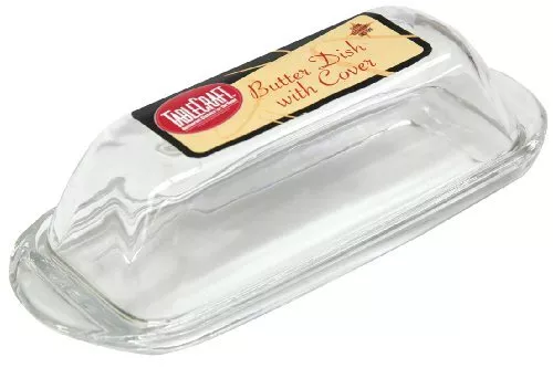 Clear Glass Butter Dish