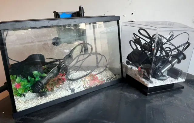 2 fish tanks for sale - Everything Included - 5 gallon and 2.5 gallon. 