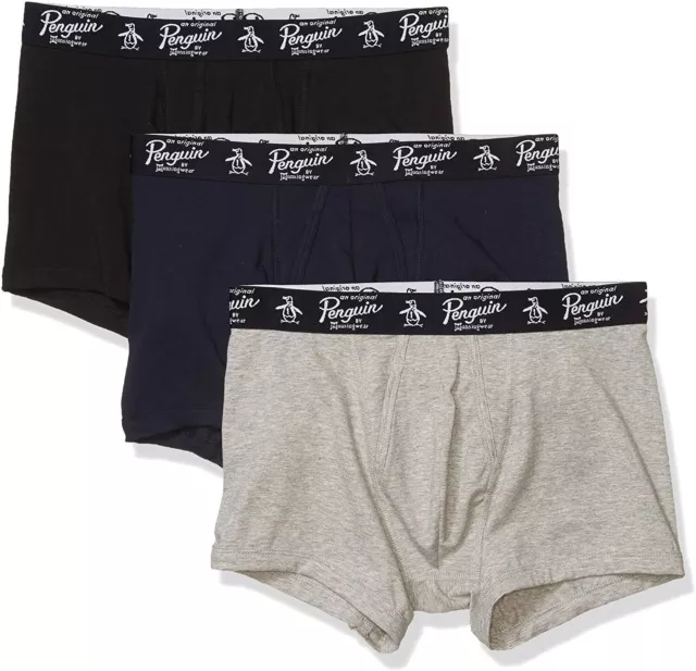 3 Pack Original Penguin Boxer Shorts Briefs Jersey Trunks Boxers RRP  £29.95