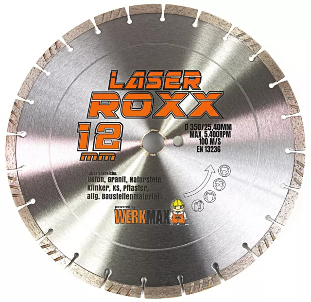 Neuentwicklung: Laser ROXX Diamanttrennscheibe Beton universal | 125 - 350 mm