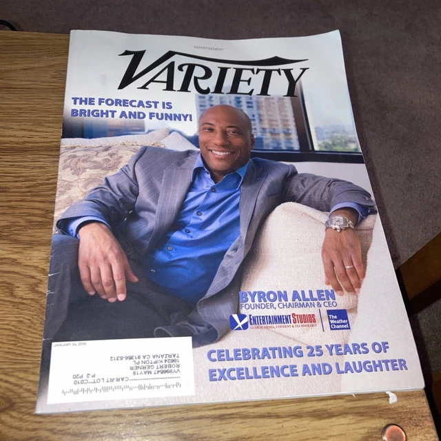 VARIETY MAGAZINE JANUARY 24, 2019 Byron Allen, weather channel