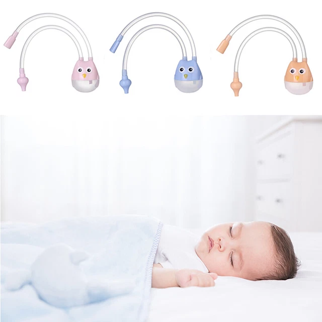 Soft Newborn Baby Silicone Nasal Aspirator Vacuum Sucker Nose Mucus Snot Cleaner