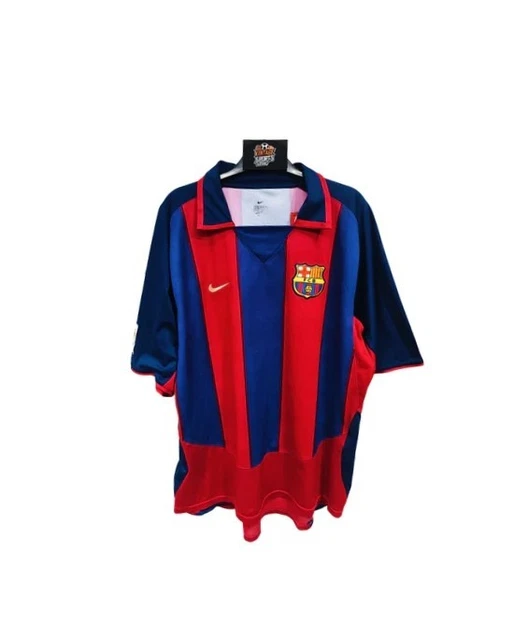 Maillot FC Barcelone Extérieur 2004-2005 – Nike – N°10 Ronaldinho – Taille M